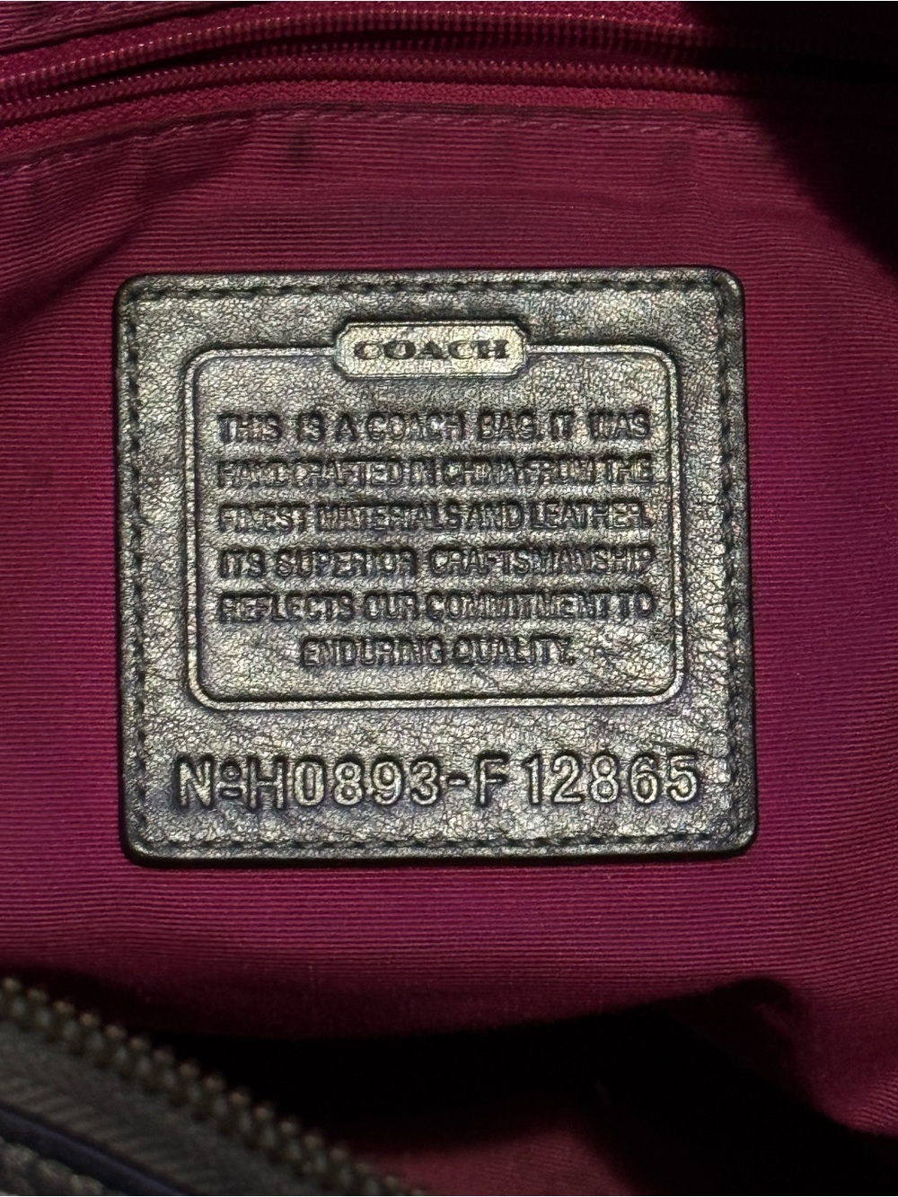 Coach SOHO Patchwork Crossbody Shoulder Bag in Pink, Magenta and Silver - Picture 3 of 12